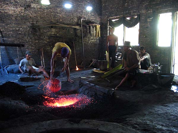 Preparing for beating