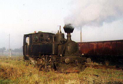 Romania's last standard gauge working steam loco