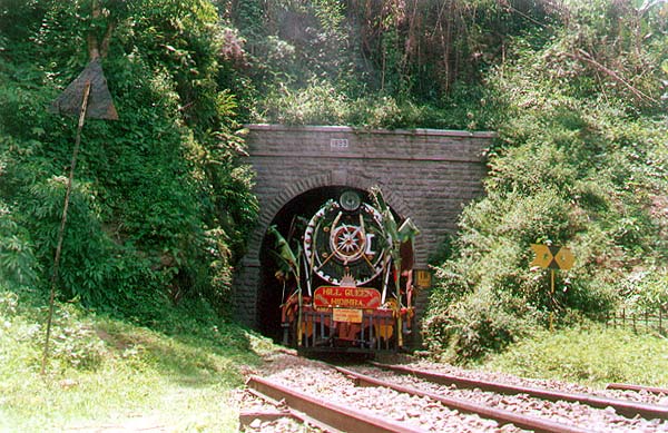 One of the tunnels